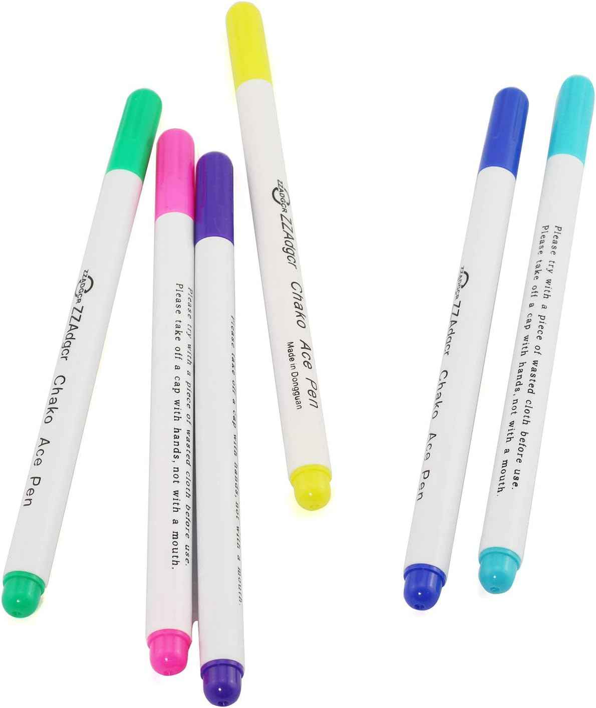 12pcs Disappearing Ink Fabric Marker Pen for Sewing 6 Color - TTpen
