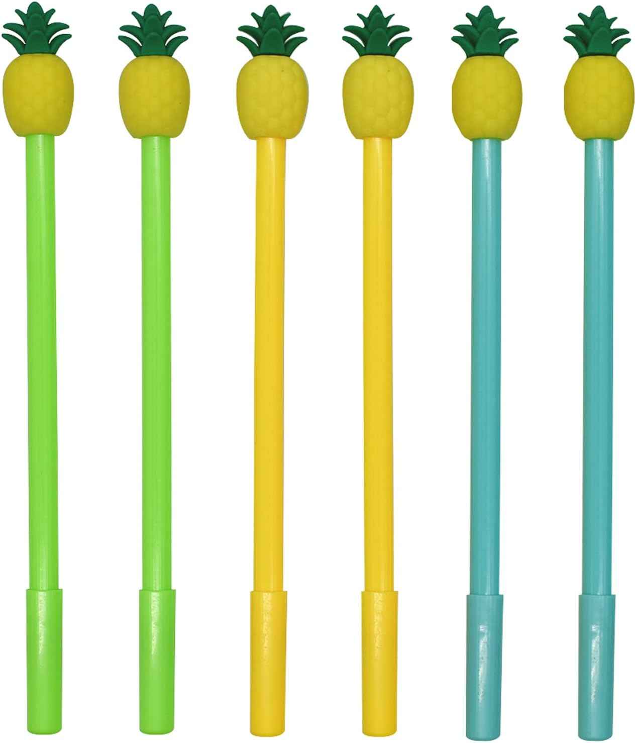 12PCS Cute Pineapple Fruit Gel Pens Black Ink 0.5mm - TTpen