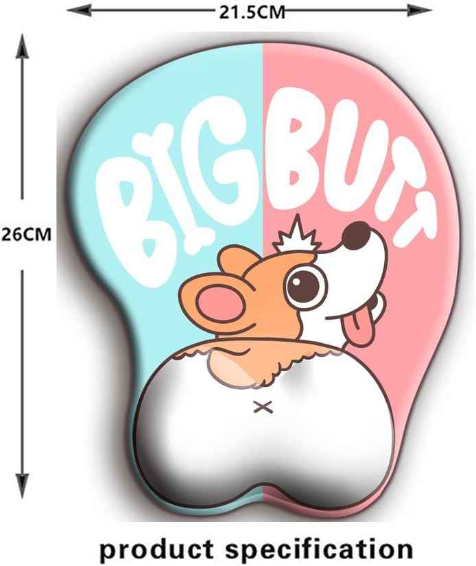 Cute Corgi Dog Butt Anime Mouse Pad with Wrist Support - TTpen