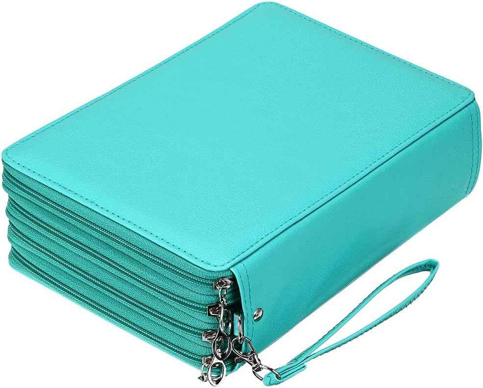 200 Slots PU Leather Pencil Case Holder Organizer - TTpen