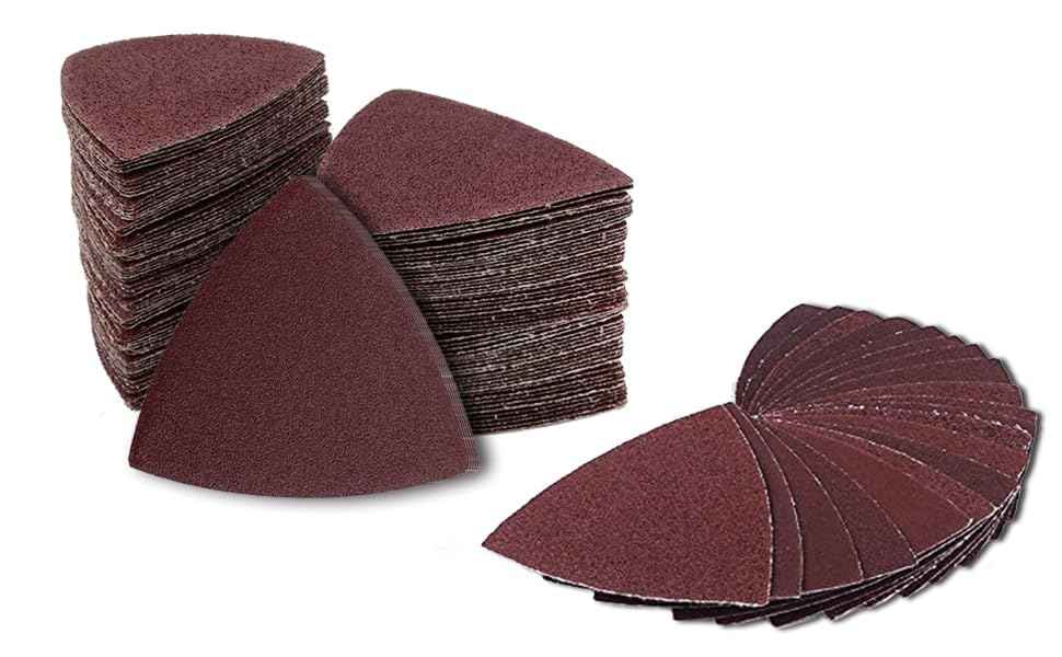 170PCS Hook and Loop Triangle Sandpaper for 3-1/8 Inch - TTpen