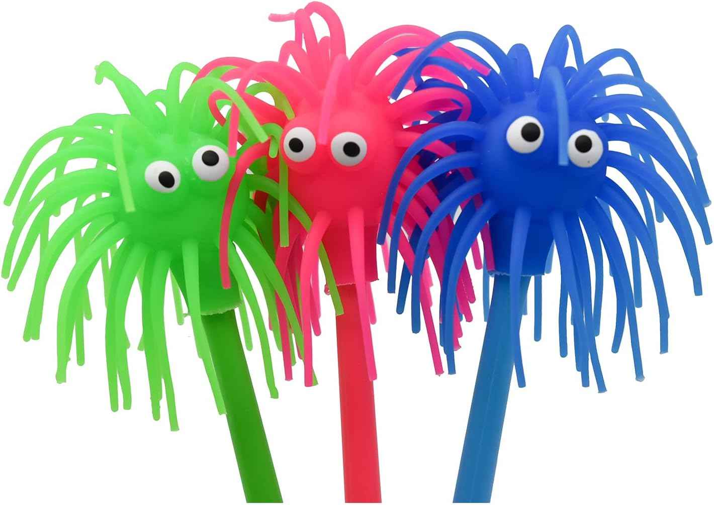 6 PCS Cute Sea Urchin Shaped Pens Soft Rubber Ballpoint Pens - TTpen