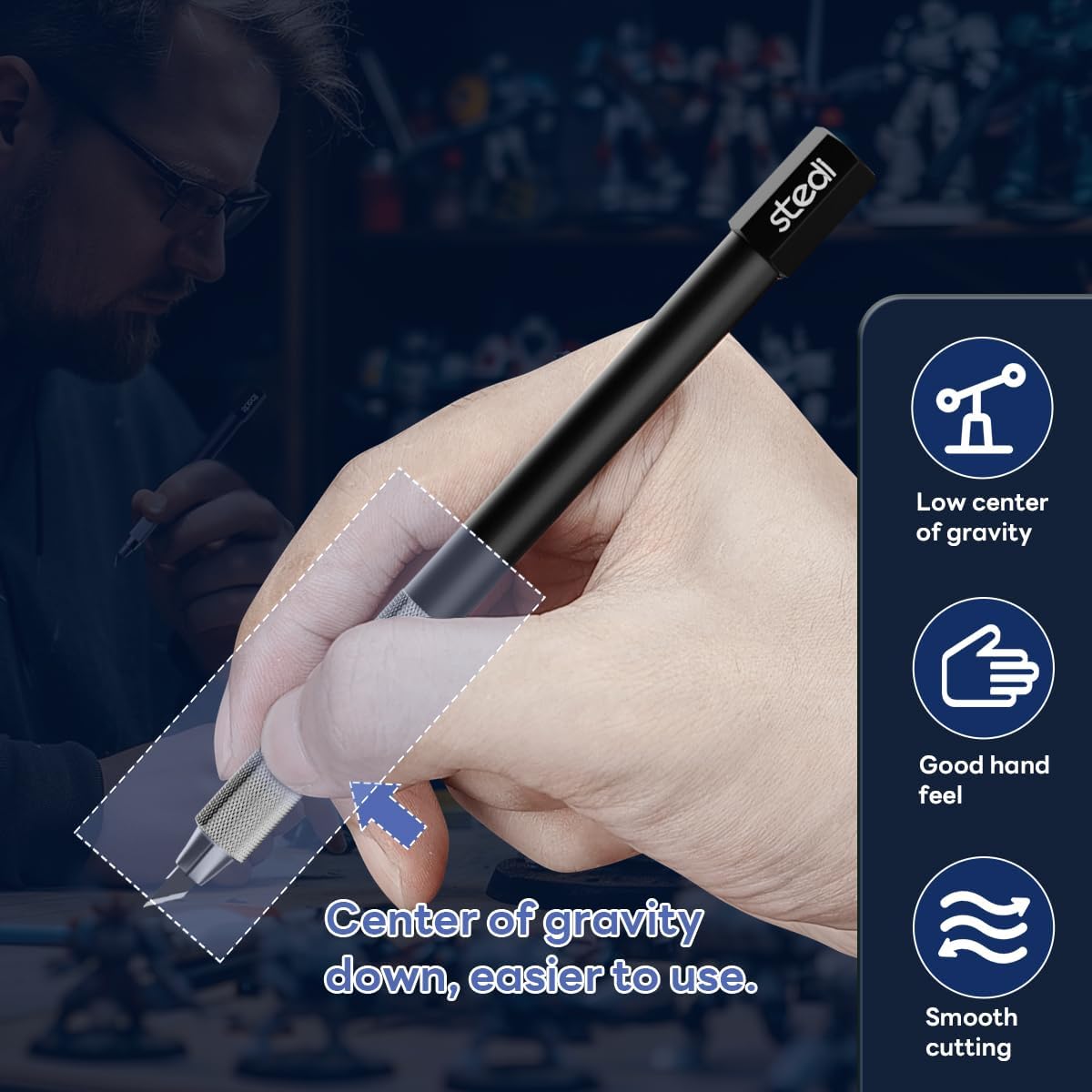 Stedi Craft Hobby Model Knife Kit with 20PCS Blades 4MM - TTpen