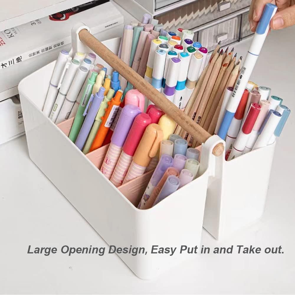 Plastic Art Supply Storage Organizer,Marker Pen Holder Craft Caddy