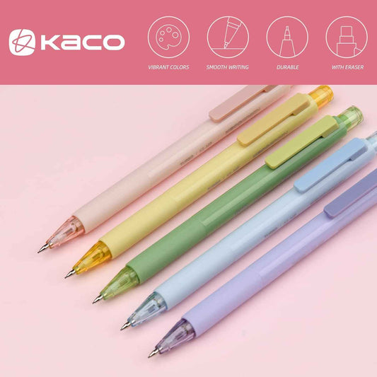 Kaco TURBO Mechanical Pencils with 5 Tube HB Lead Refills 5 Pack - TTpen