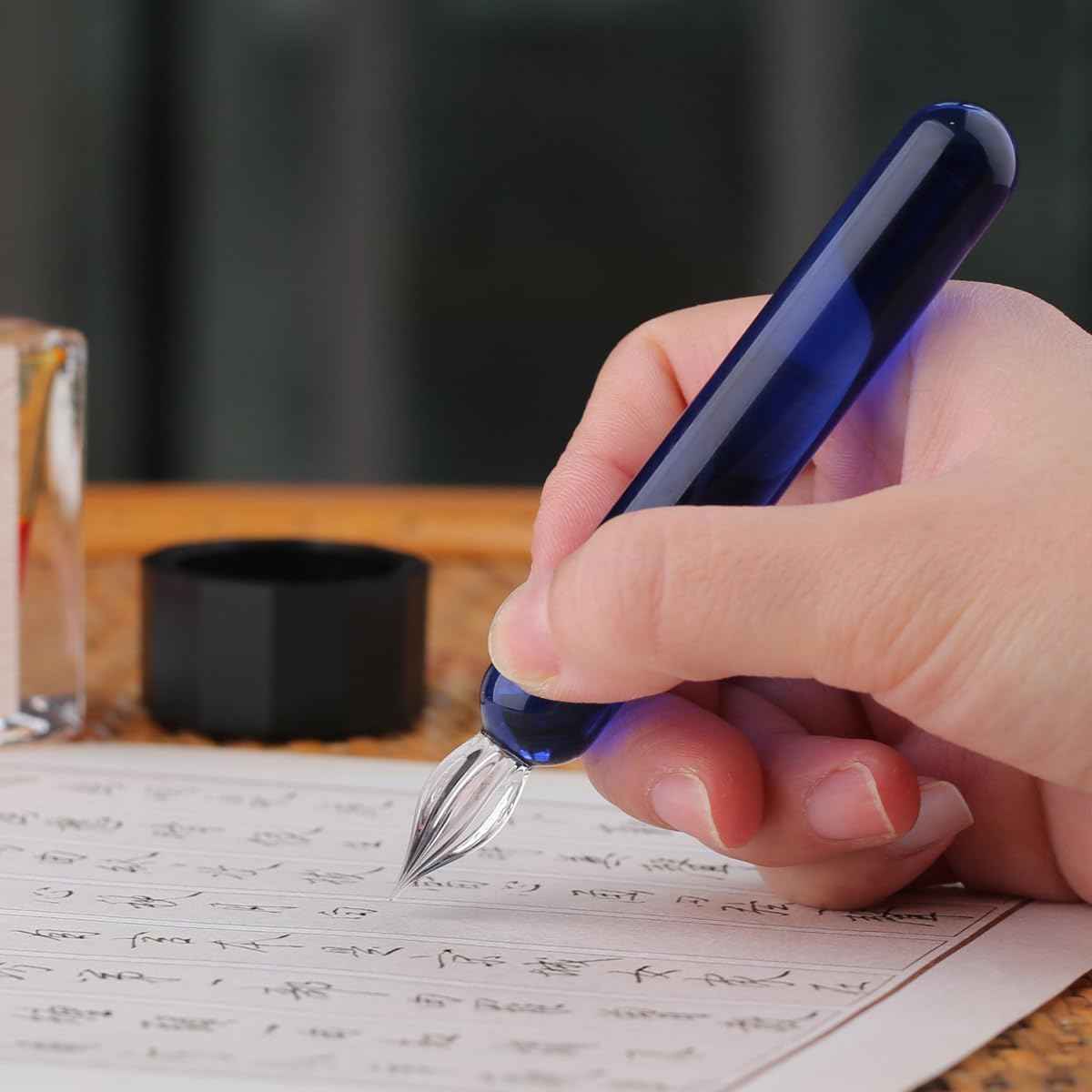 Majohn Crystal Glass Dip Pen Glass Pen Kit