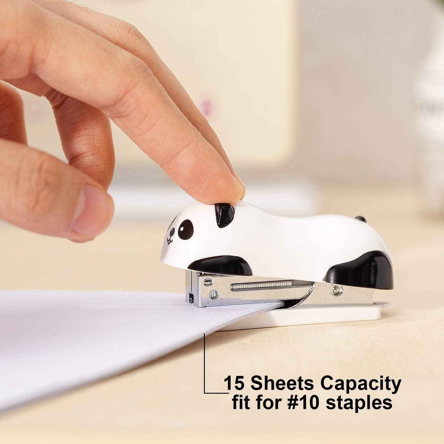 Deli Mini Cute Panda Desktop Stapler with 1000pcs Staples - TTpen