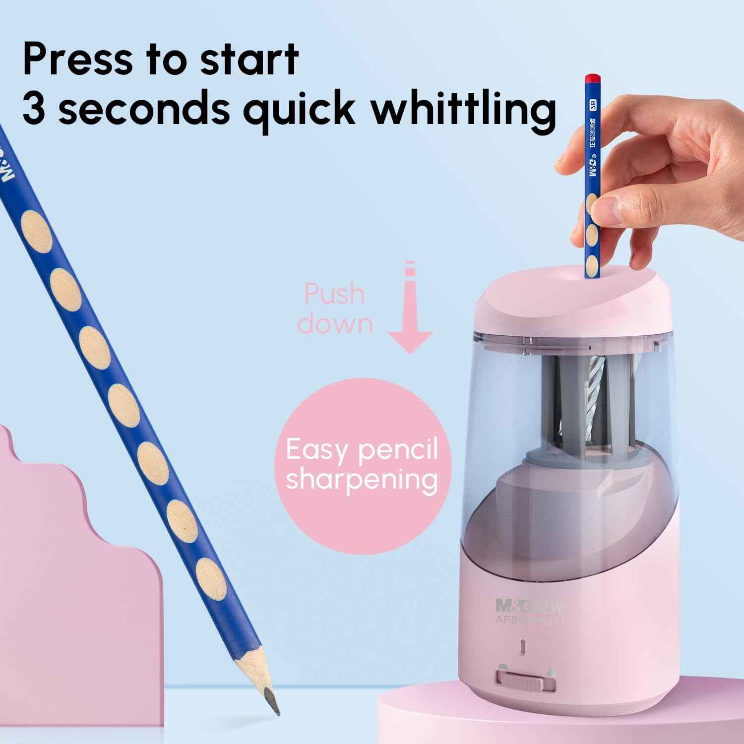M&G Electric Pencil Sharpener USB Operated for 6-8mm Pencils - TTpen