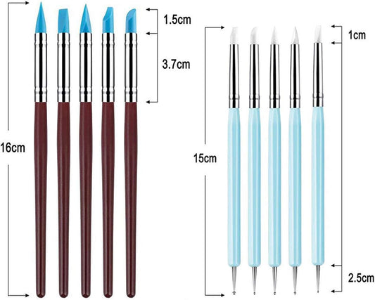 10PCS Silicone Clay Sculpting Tool for Pottery Craft