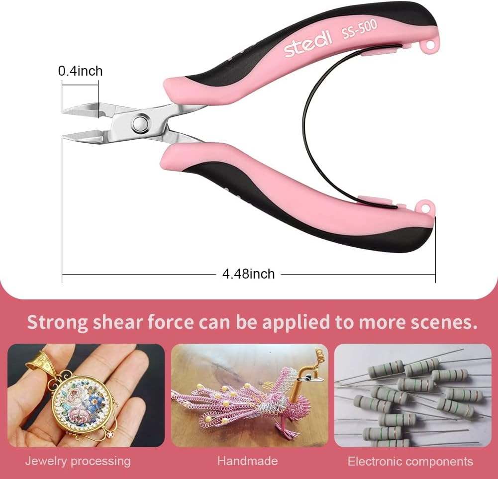 Stedi 4.4-Inch Mini Flush Cutter Plier for Jewelry Making - TTpen