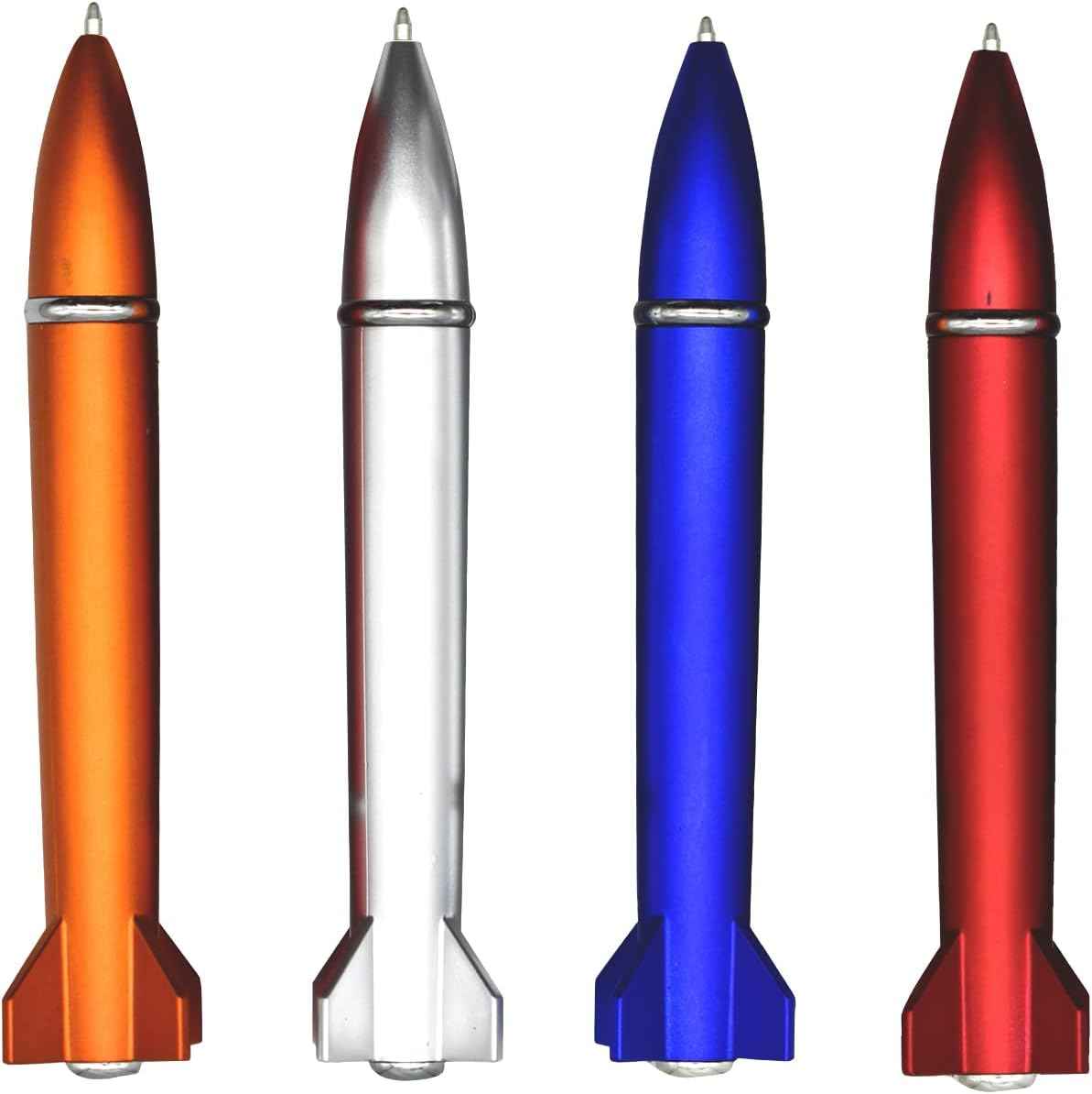 12PCS Mini Rocket Pens Unique Twist Ballpoint Pen For Kids School - TTpen