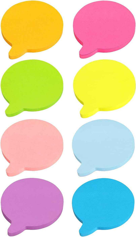 Bubble Shape Sticky Notes 8 Color 75 Sheets/Pad - TTpen