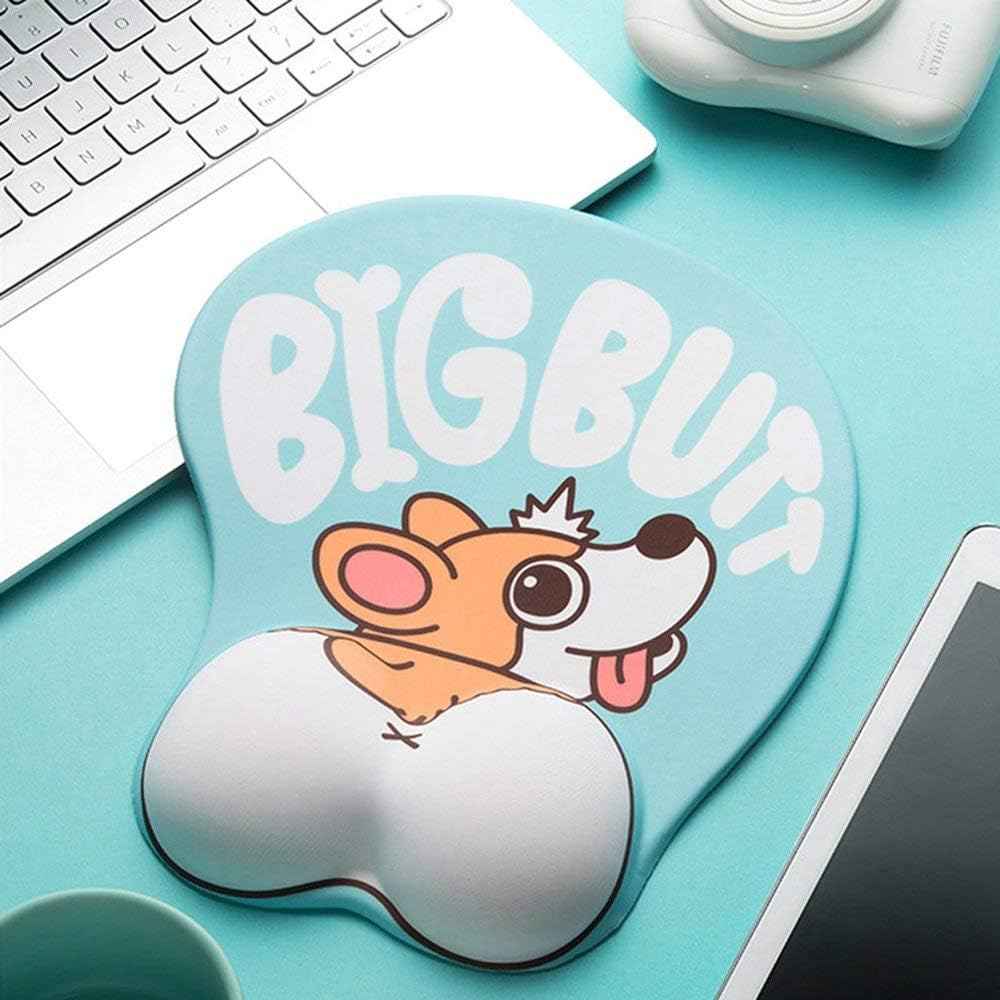 Cute Corgi Dog Butt Anime Mouse Pad with Wrist Support - TTpen