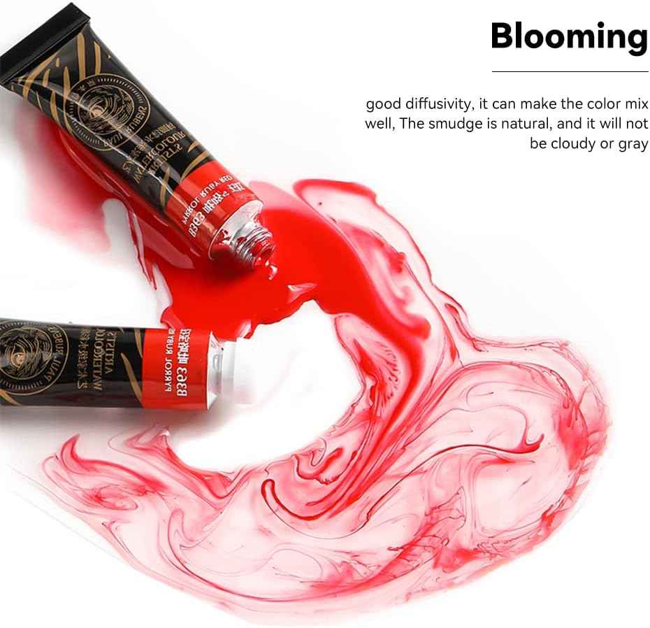 Paul Rubens Profesional Artist Watercolor Paint Set,5ml Tube,12 Colors - TTpen