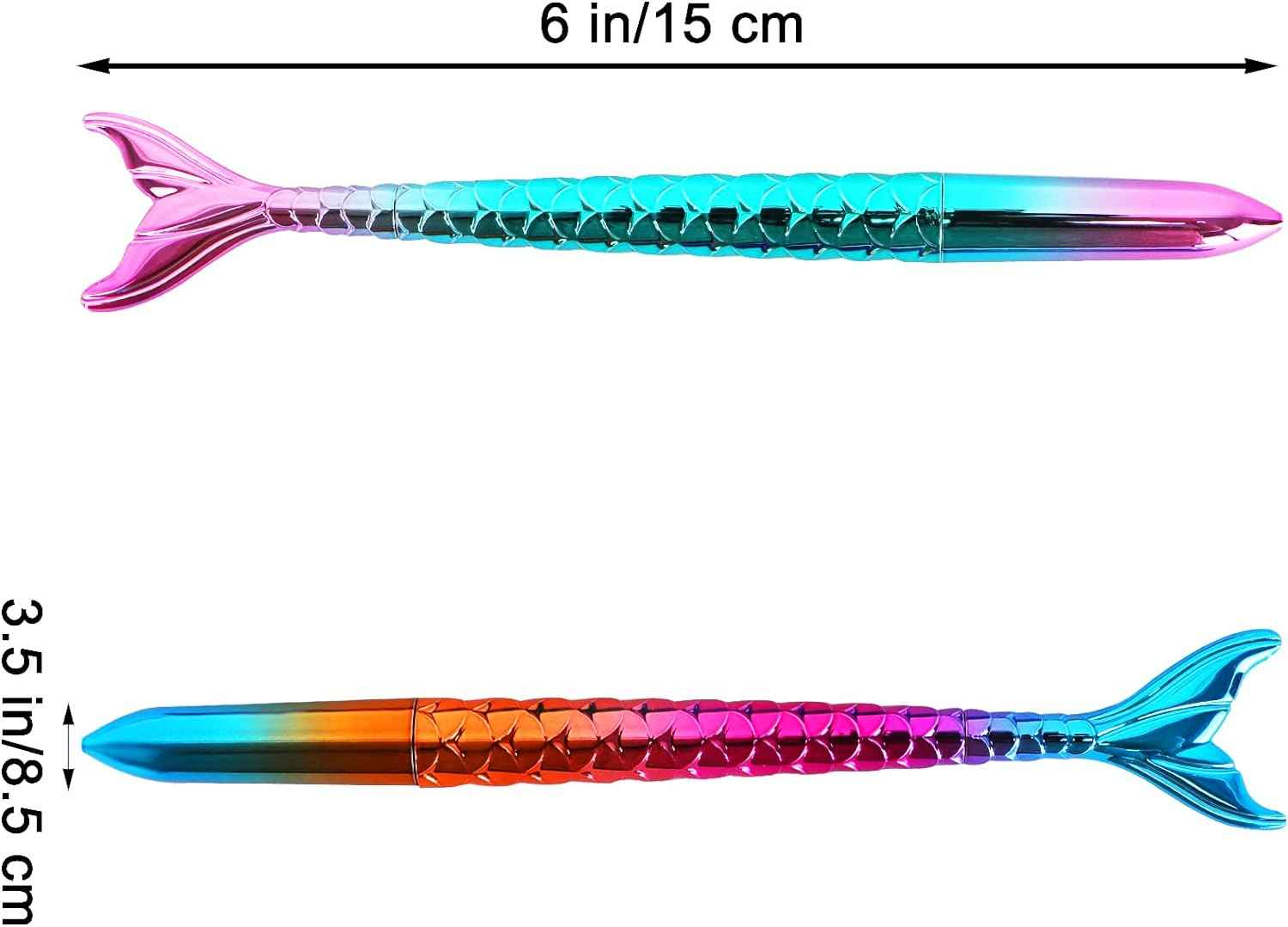 10PCS Mermaid Shaped Cute Fish Ballpoint Pens - TTpen