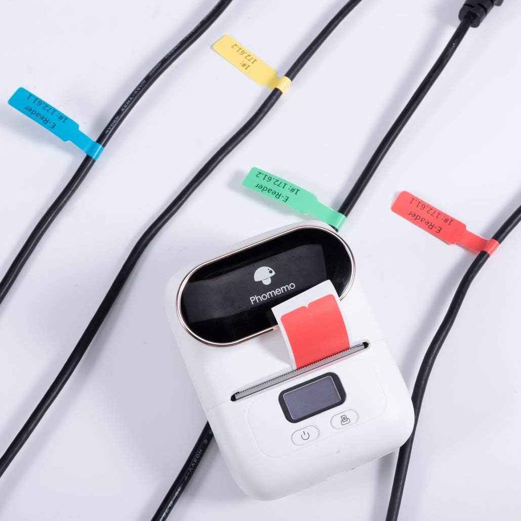 Cable Wire Lable,Yellow,(25x38-40mm) for Phomemo M110/M200/M120/M220 Printer - TTpen