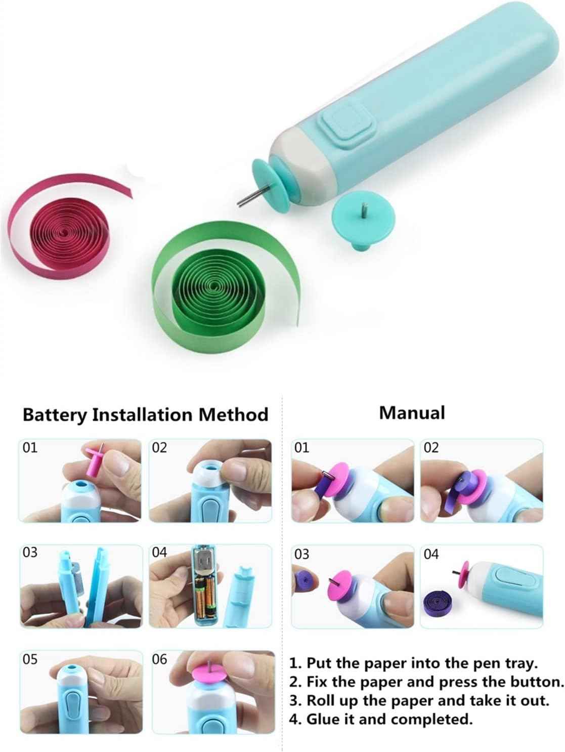 2in1 Quilling Slotted Tool Paper Rolling Electric Pen - TTpen