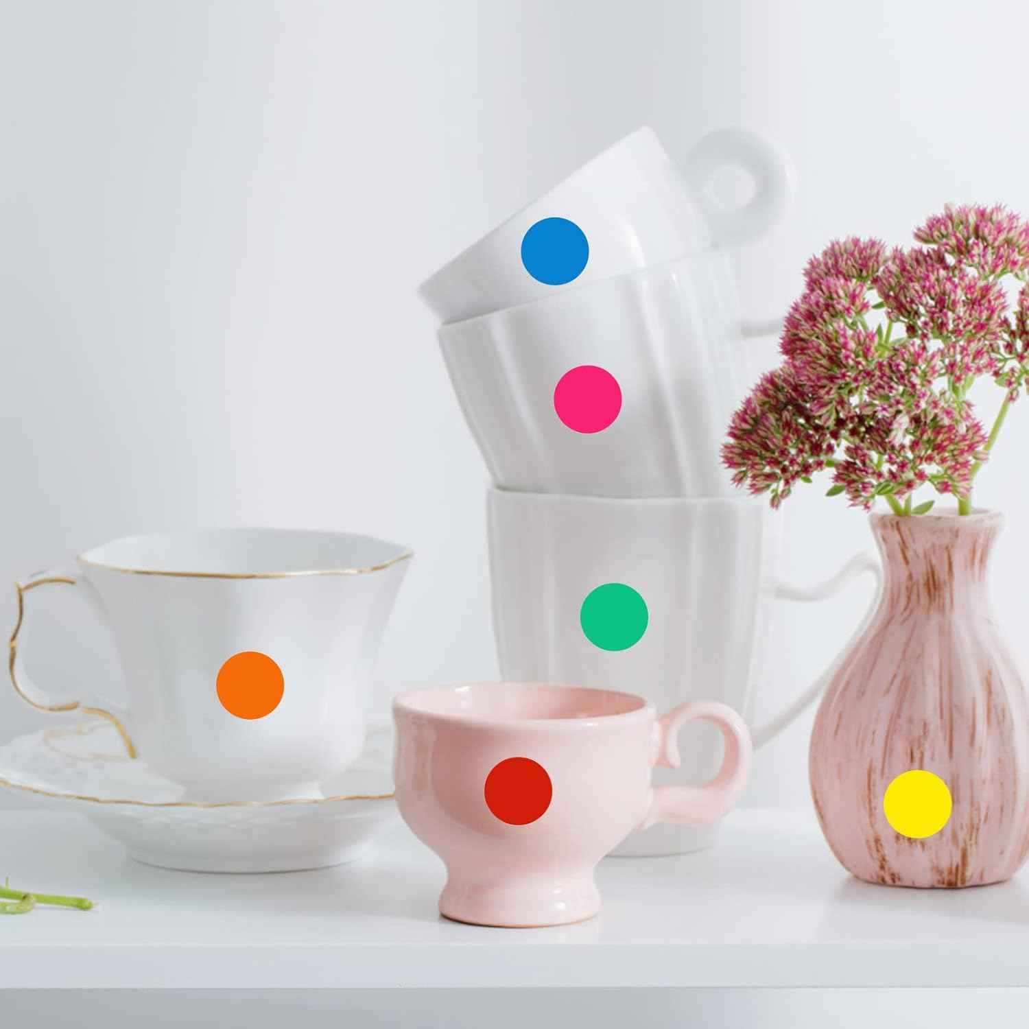 1440PCS 12 Colored Dot Stickers Labels 19mm - TTpen