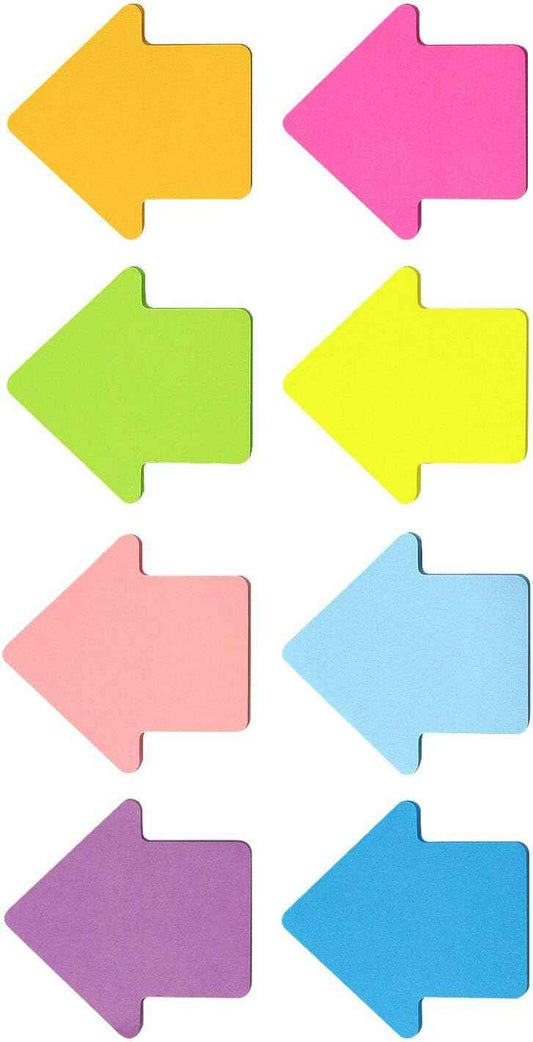 Arrow Shape Sticky Notes 8 Color 75 Sheets/Pad - TTpen