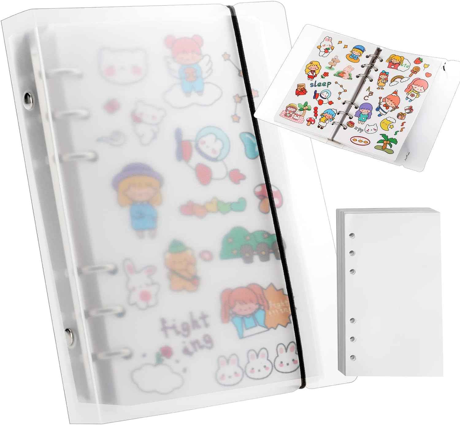 Reusable Sticker Book 80 Sheets Sticker Collecting Album Plus Size A5 - TTpen