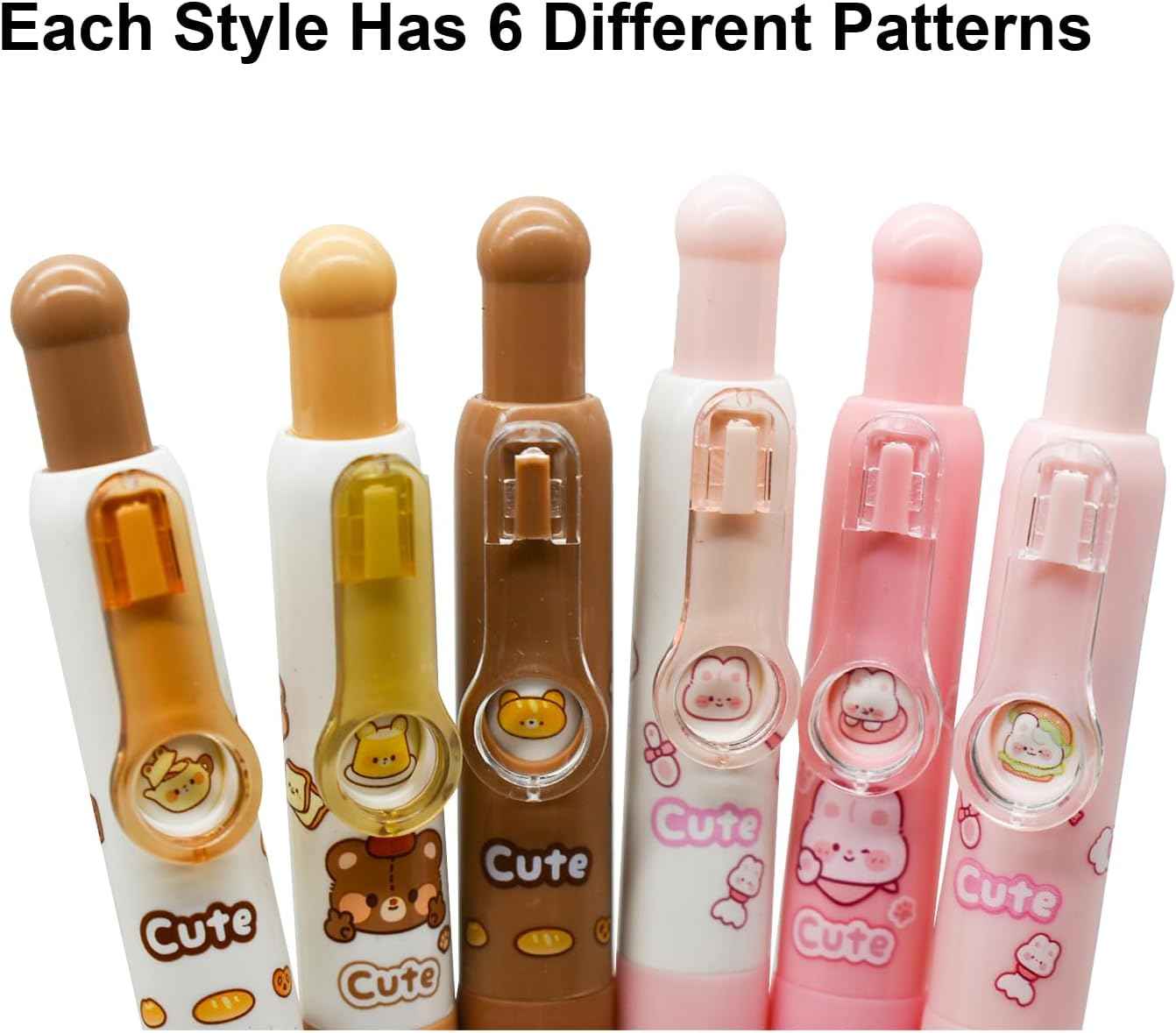 8Pcs Cute Mini Bunny and Bear Kawaii Rabbit Gel Pens