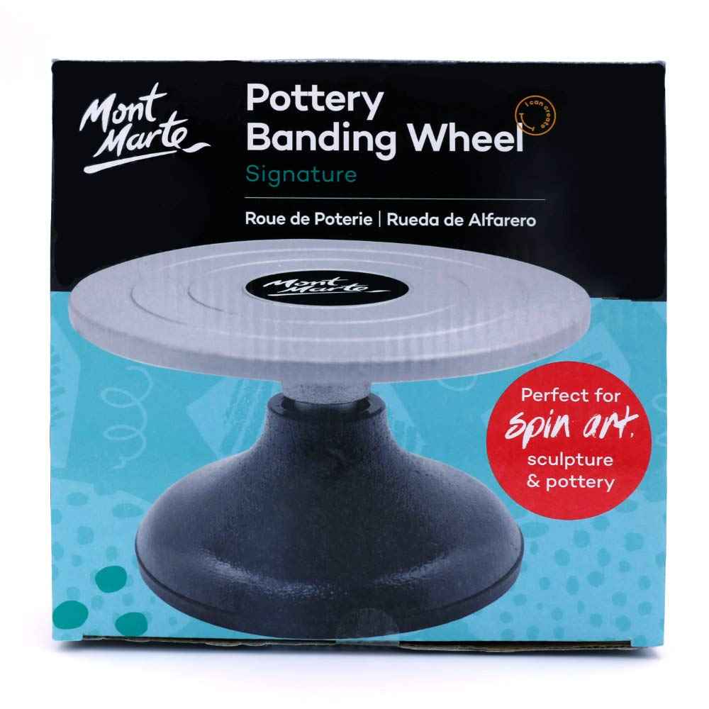 Mont Marte Signature Pottery Banding Wheel, 7in (18cm) Diameter - TTpen