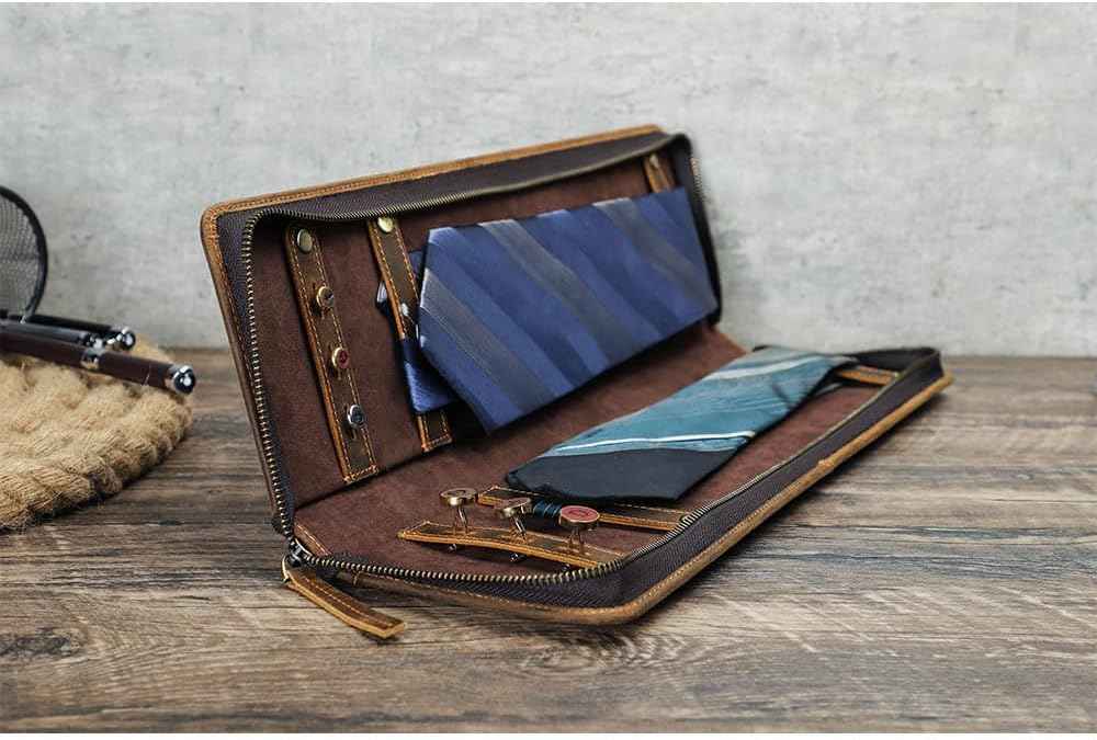 Ties Travel Case Leather Neckties Storage Box