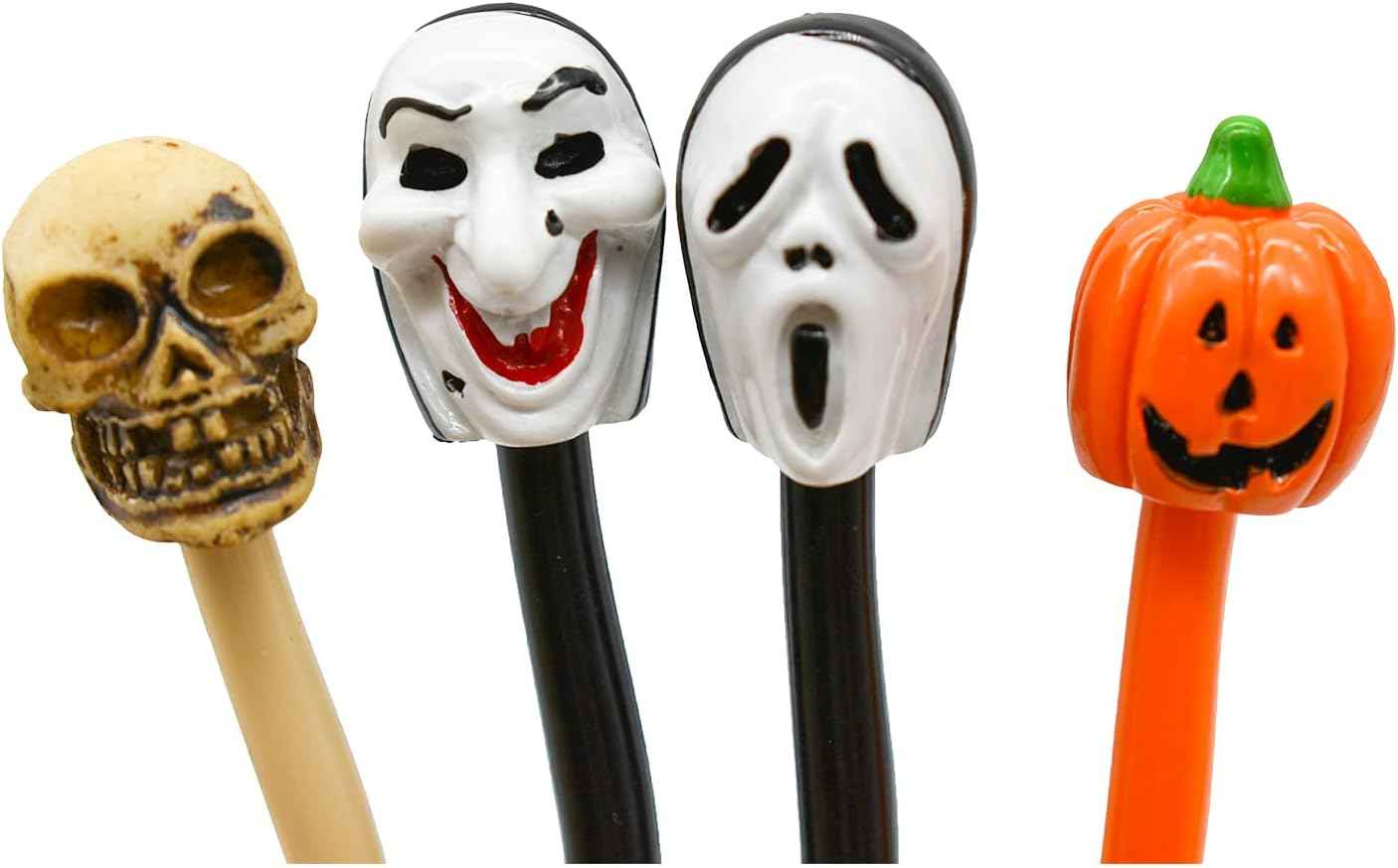 18 PCS Halloween Spooky Skull Pumpkin Grimace Vampire Ballpoint Pens - TTpen