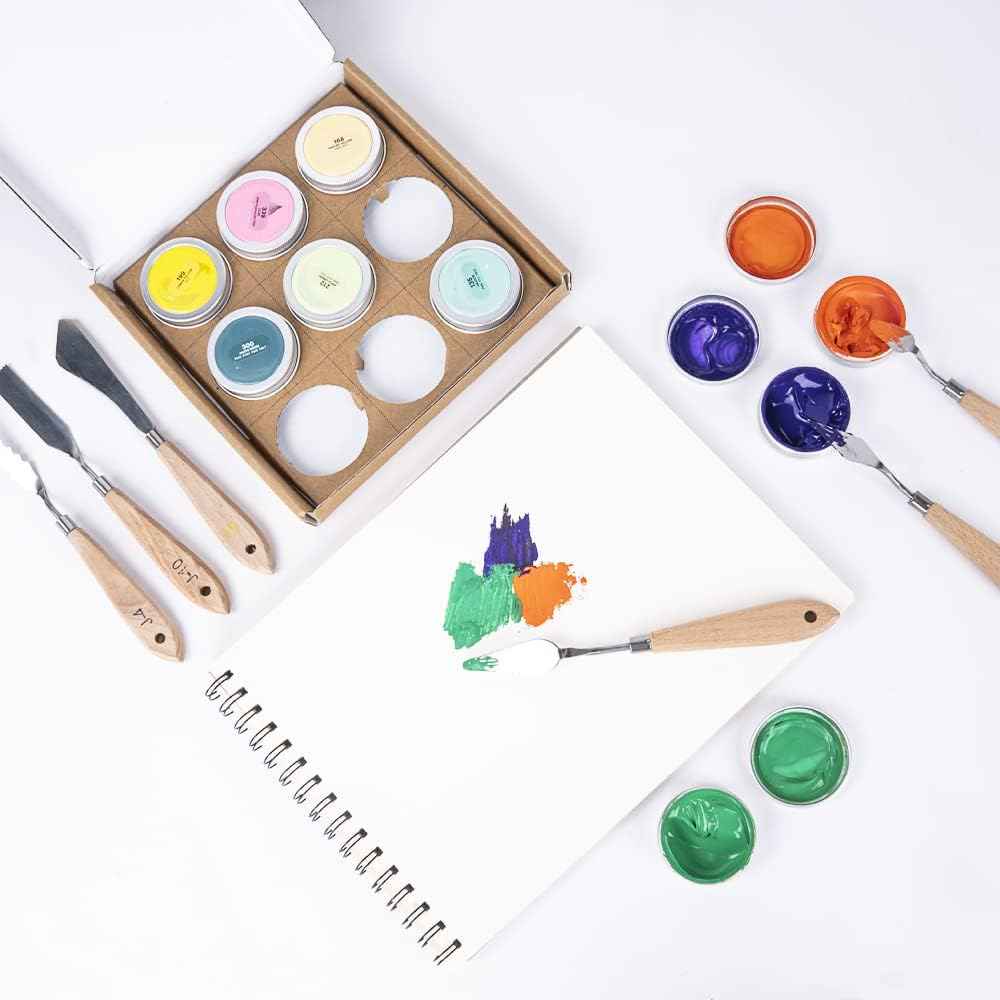 9PCS Painting Palette Knives Stainless Steel with Wood Handle - TTpen