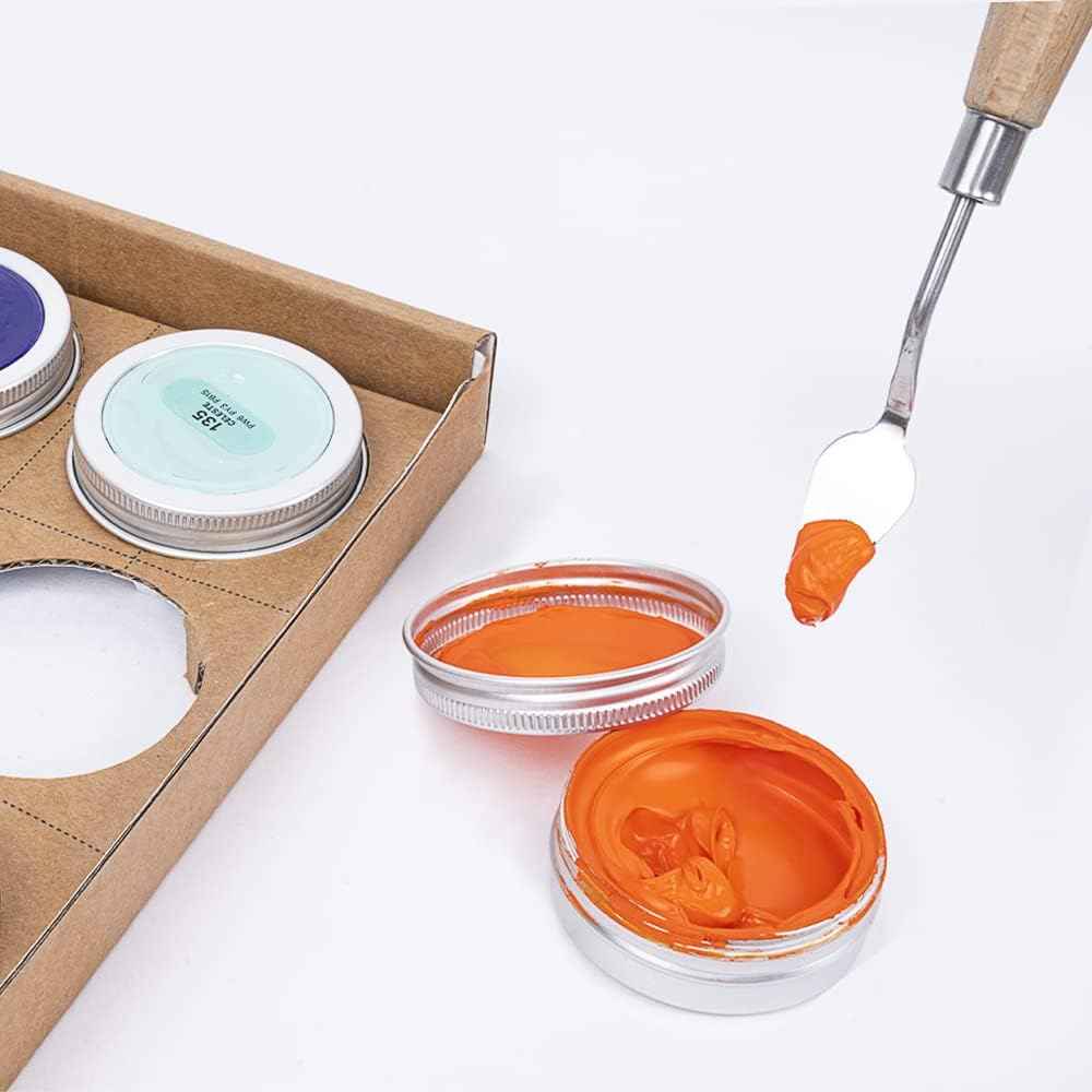 9PCS Painting Palette Knives Stainless Steel with Wood Handle - TTpen