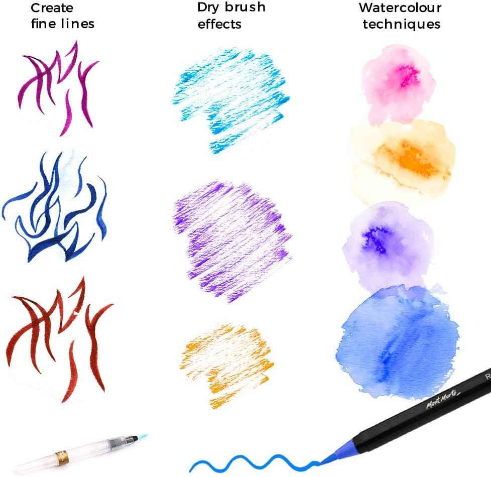 Mont Marte Premium 12 Watercolor Real Brush Pens - TTpen