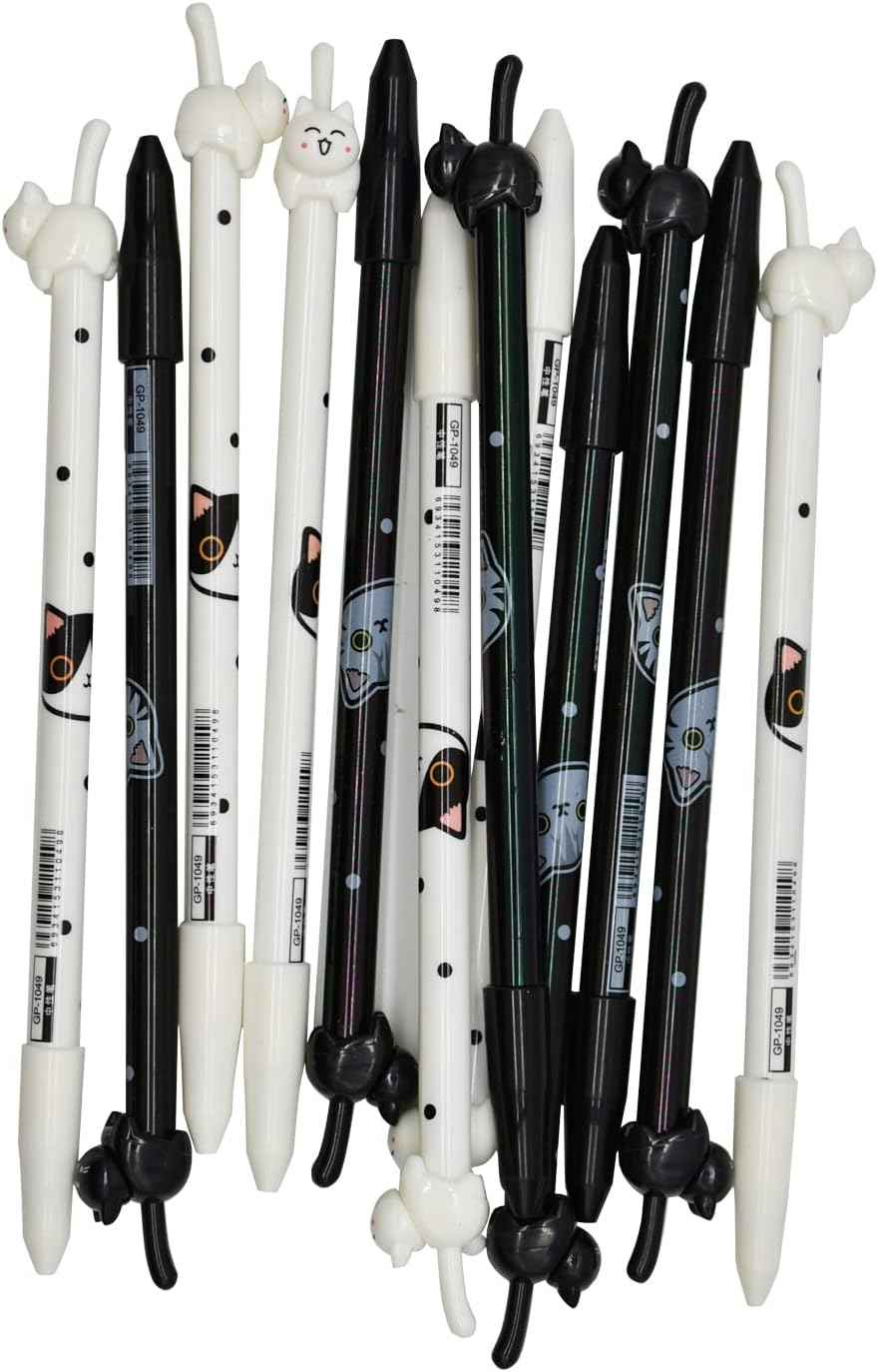 12PCS Cat Tail Cat Face Gel Pens - TTpen