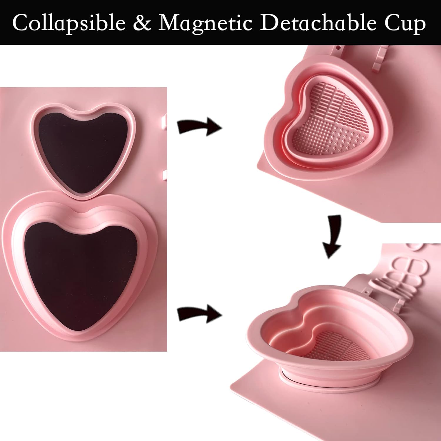 Silicone Painting Mat with Cup and Paint Holder