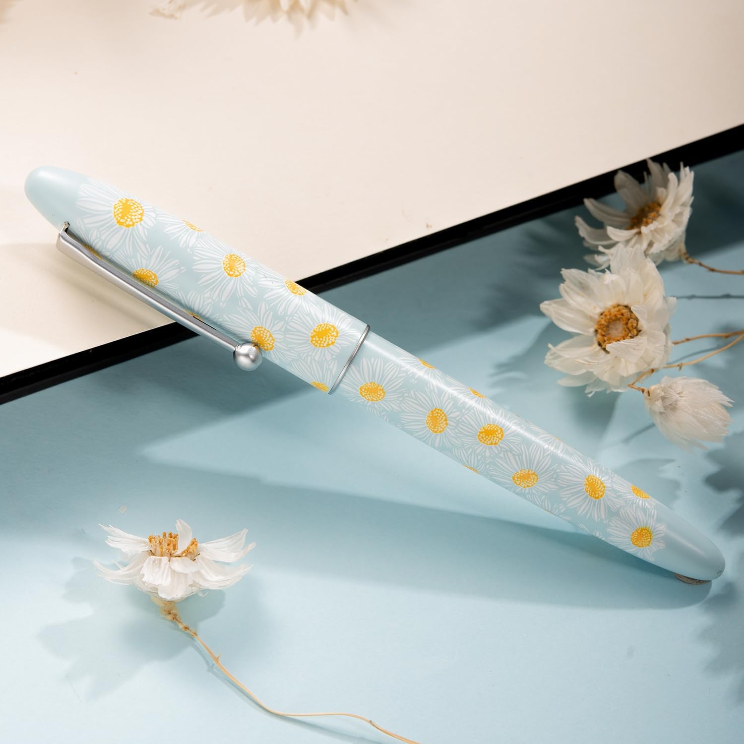 Hongdian C3 Fountain Pen Gift Idea for Women Daisy Blue