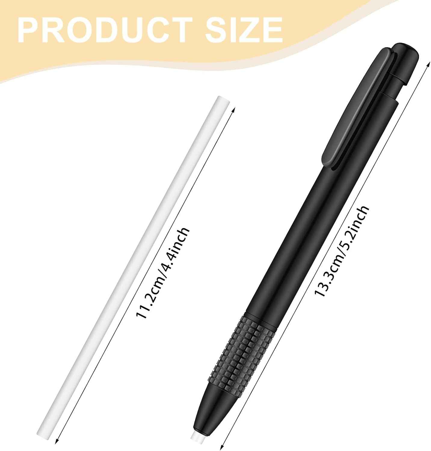 Mechanical Retractable Pen Style Eraser with Refill - TTpen
