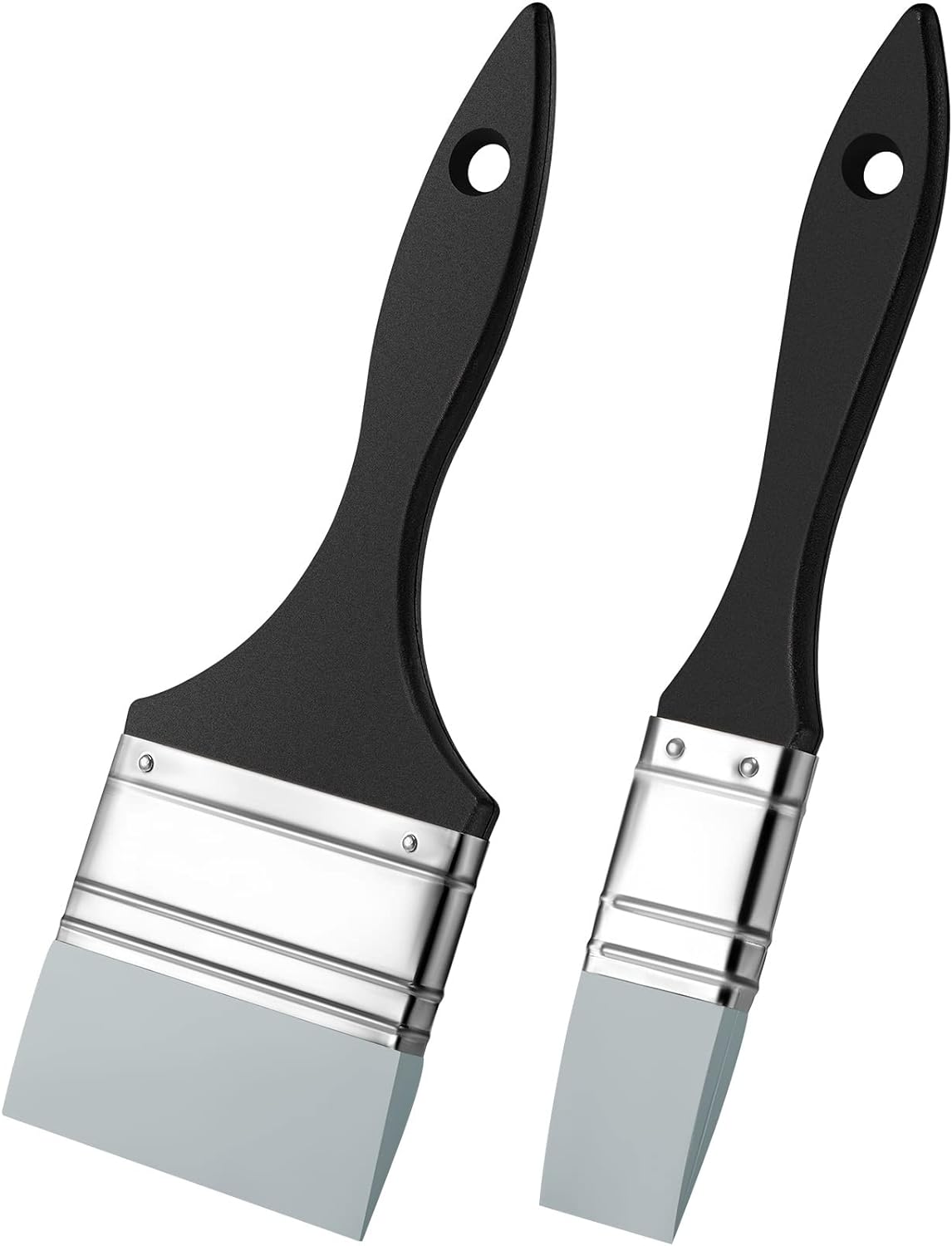 2Pcs Silicone Painting Brush Color Shapers 1 Inch, 3 Inch