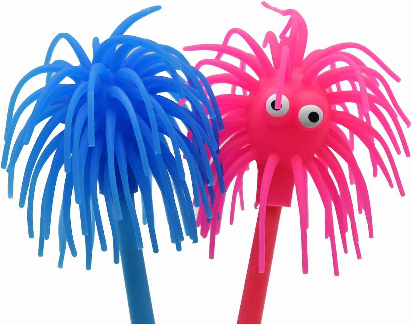 6 PCS Cute Sea Urchin Shaped Pens Soft Rubber Ballpoint Pens - TTpen