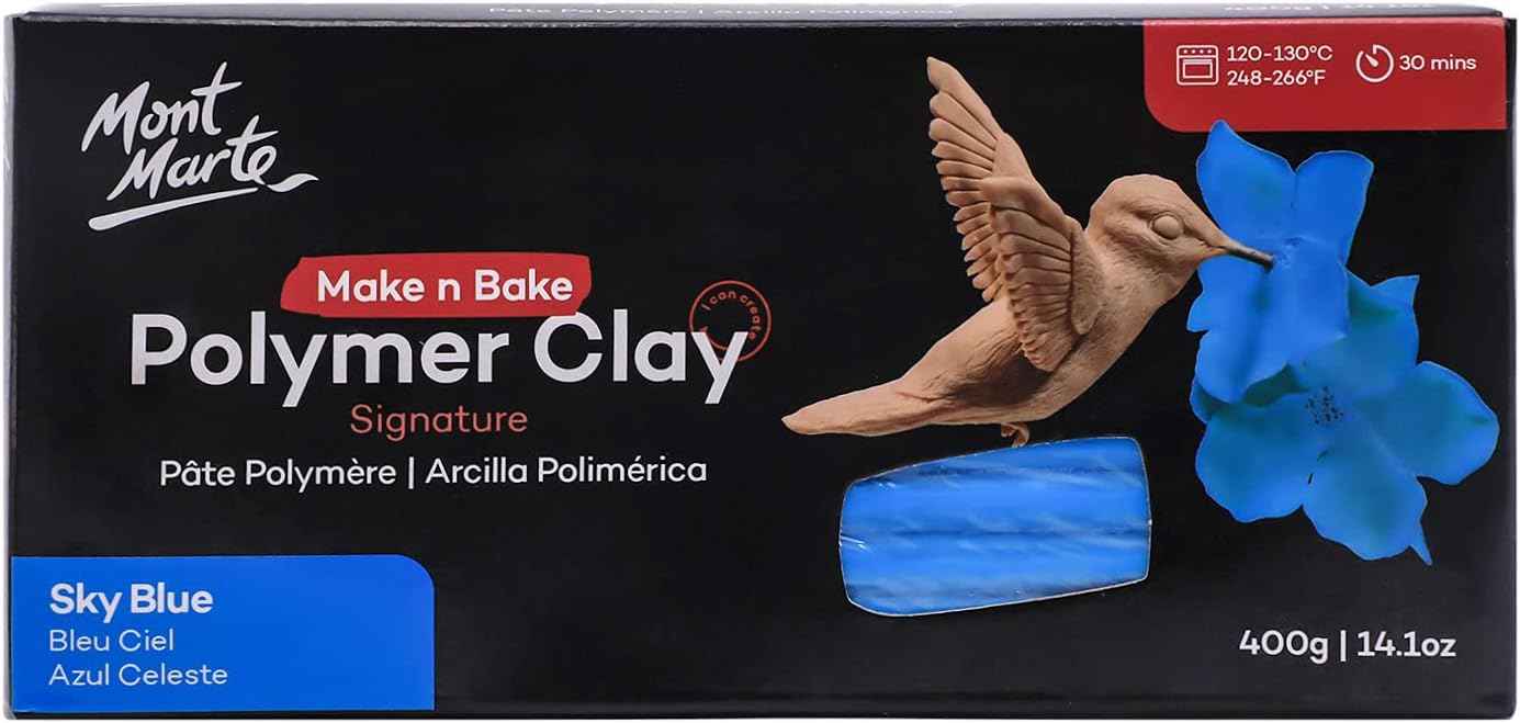 Mont Marte Make n Bake Polymer Clay Signature 400g Block - TTpen