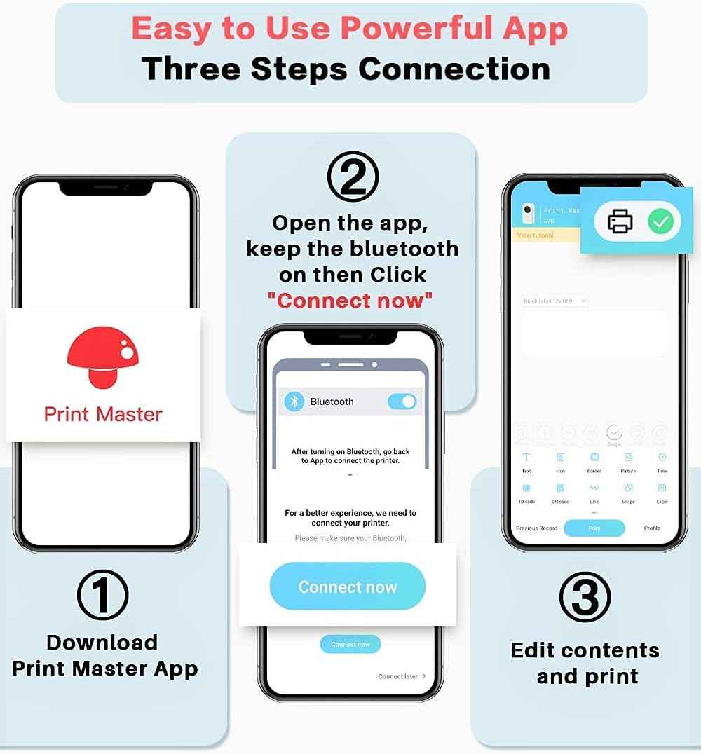 Phomemo D30 Adhesive White Label Paper (14mm X 30mm) White,3 Roll - TTpen