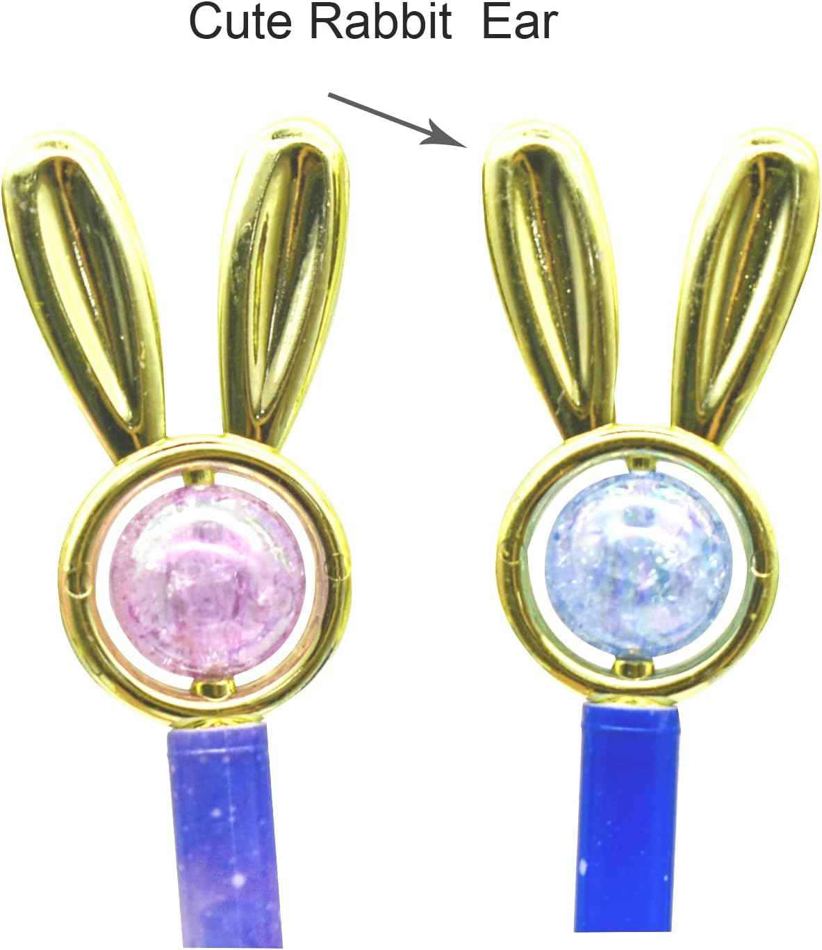 24PCS Rabbit Easter Bunny Pens Starry Sky with Pearl Gel Pens 0.5mm - TTpen