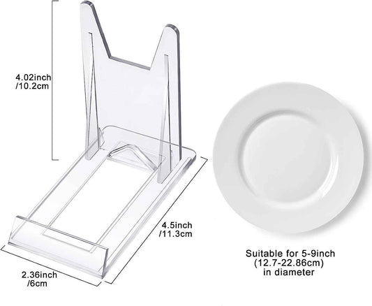 10pcs Mini Acrylic Plate Stands Picture Display Holder - TTpen