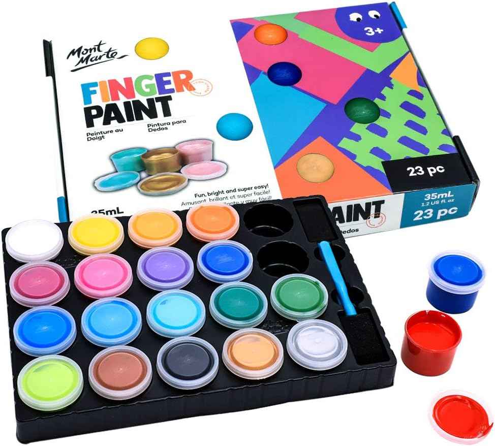 MONT MARTE 23 Piece Finger Paint Set - TTpen