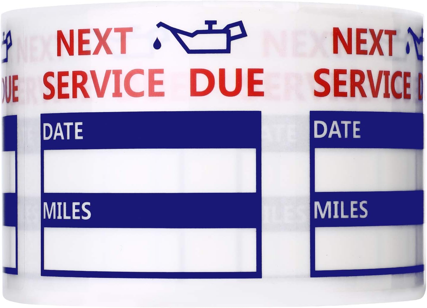 600Pcs Oil Change Reminder Stickers Service Reminder Labels