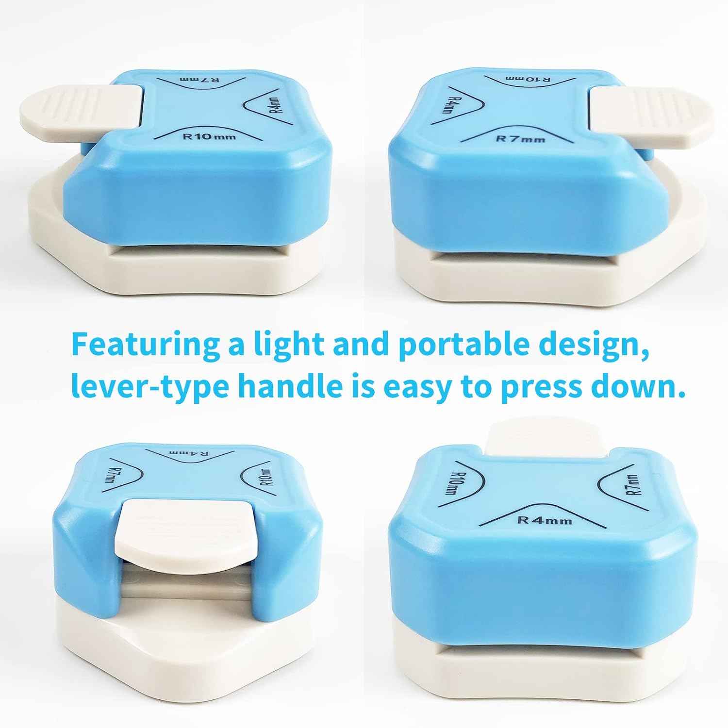 3in1 Paper Punch Corner Rounder,R4mm+R7mm+R10mm - TTpen