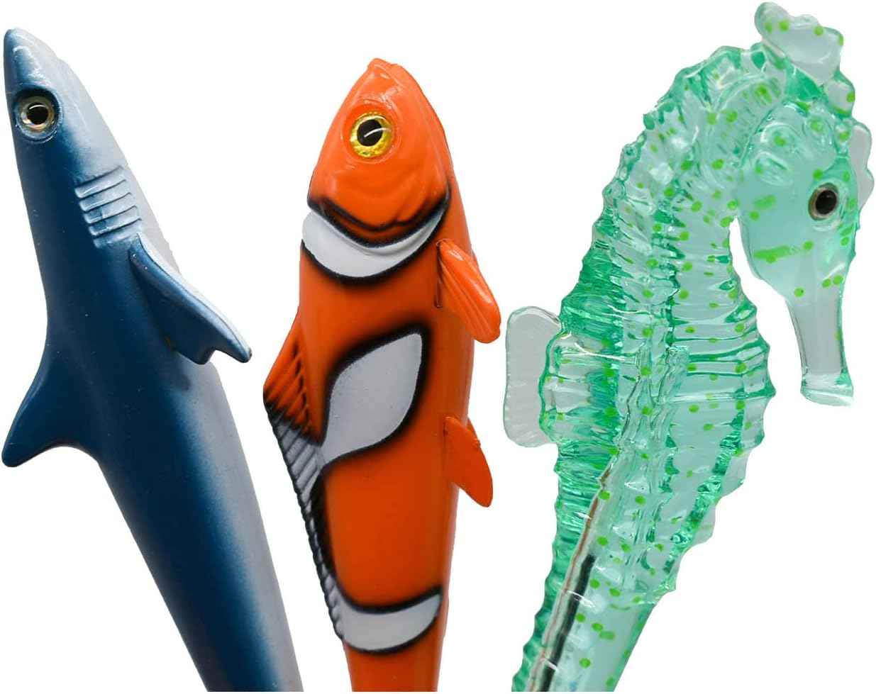 5PCS Clownfish Shark Sea Horse Dolphin Pens Sea Animal Ballpoint Pens - TTpen