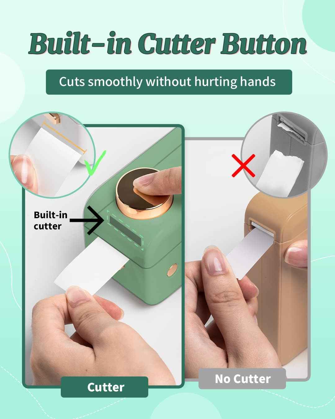 Phomemo D50 Large Thermal Label Maker Machine 16/20/24MM Width - TTpen