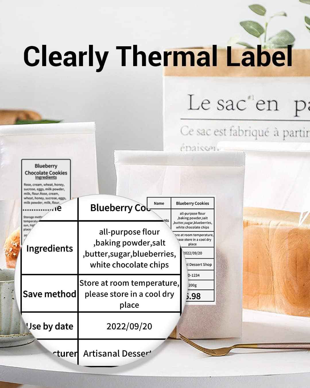 Phomemo Thermal Sticker Labels,60x80mm,for M221/M220/M200 - TTpen