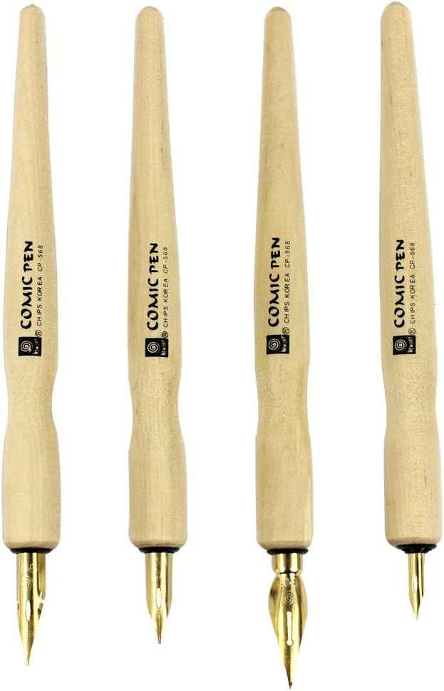 MEMORY 4 Wooden Comic Dip Pen Set - TTpen