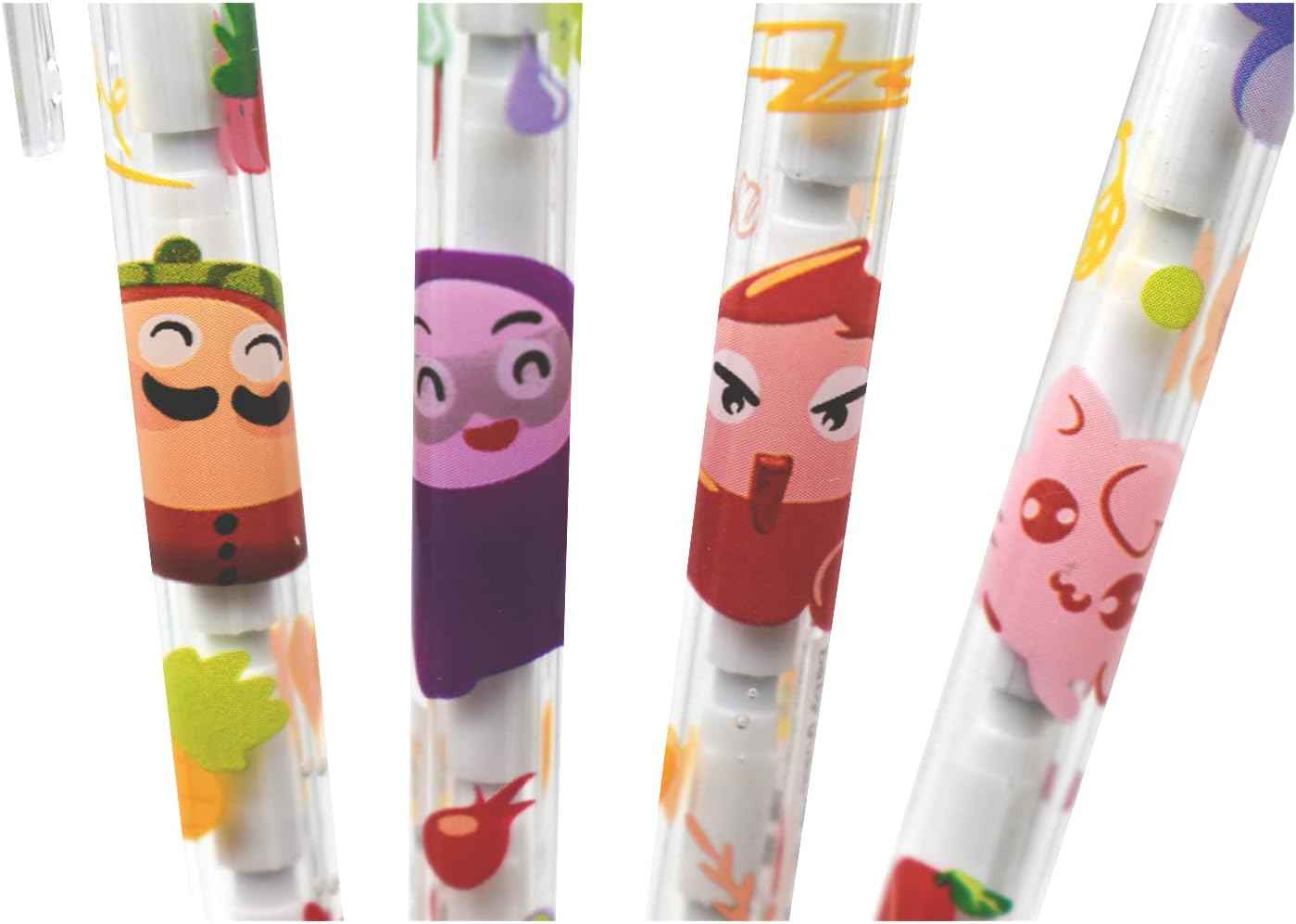 12PCS Cute Animals Non Sharpening Stackable Pencils with 64 Refills - TTpen
