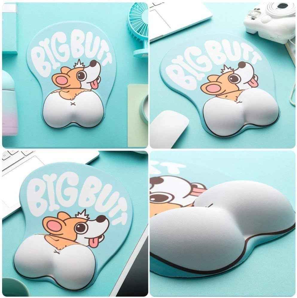 Cute Corgi Dog Butt Anime Mouse Pad with Wrist Support - TTpen